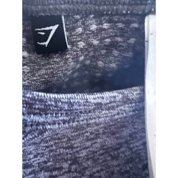 Gymshark Vital Seamless 2.0 Womens Gray Marled Crop Top Shirt Small Mesh Stretch - Picture 8 of 10